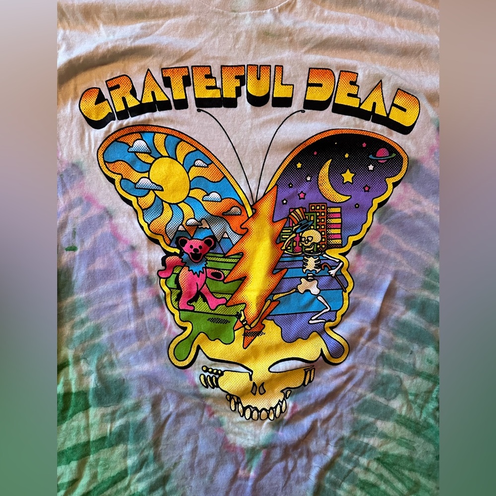 Grateful Dead tie dyed T-shirt size 1X - Picture 2 of 6